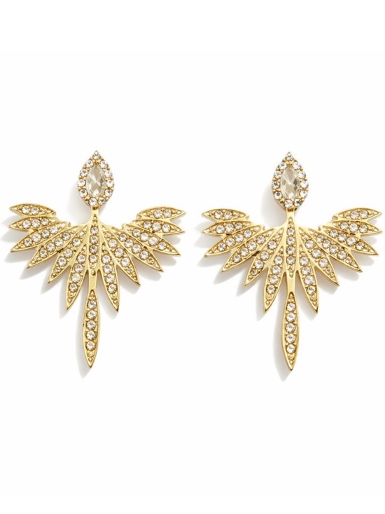 Anthropologie Jewelry - ⚜️ Elegant Gold Winged Earrings